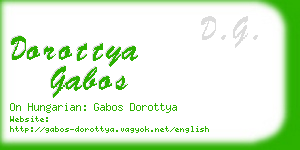 dorottya gabos business card